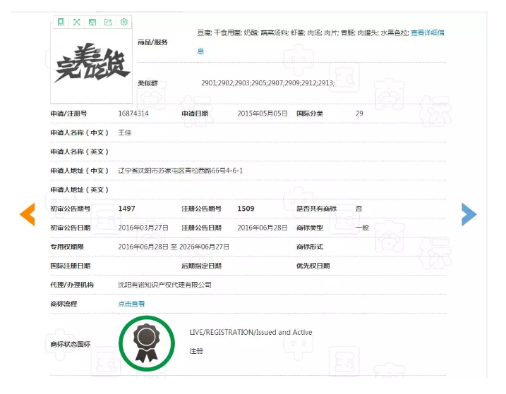 “完美吃貨”不完美，注冊商標被駁回！